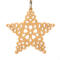 Handcrafted Victorian Style Fretwork Star Christmas Tree Ornament - Made In USA